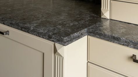 These Are The Most Common Countertop Edge Styles Kitchen Island Edges, Flush Countertop Edge, Half Bullnose Edge Countertop, Bevel Edge Countertop, Quartz Edge Options, Bullnose Countertop Edge, Ogee Edge Countertop, Countertop Edge Profiles, Bathroom Counter Designs