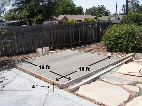 How Many Bags of Concrete Do I Need For 10x10 Slab 1 Diy Concrete Slab, Concrete Slab Patio, Pouring Concrete Slab, How To Lay Concrete, Concrete Calculator, Poured Concrete Patio, Ready Mix Concrete, Diy Concrete Patio, Concrete Backyard