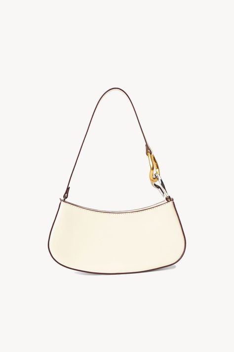 OLLIE BAG | CREAM Staud Bags, Cream Bags, Custom Handbags, White Shoulder Bag, Novelty Bags, Looks Street Style, Pretty Bags, Crossbody Clutch, Mini Shoulder Bag