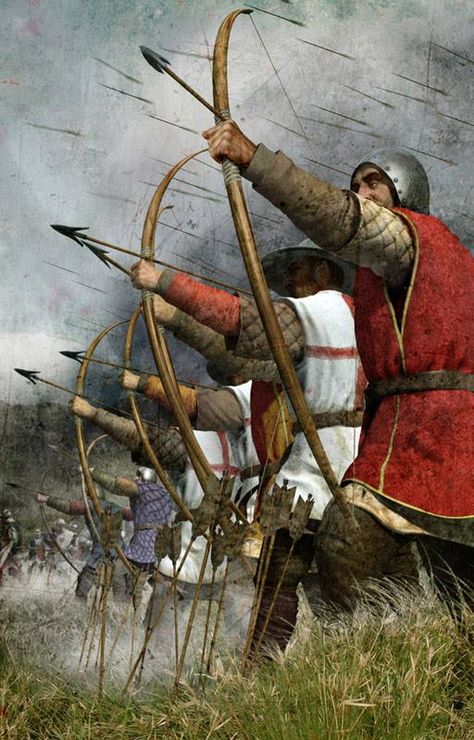 Medieval Archer, English Longbow, Battle Of Agincourt, 25 October, Historical Warriors, Heroic Fantasy, Armadura Medieval, Fantasy Battle, 다크 판타지