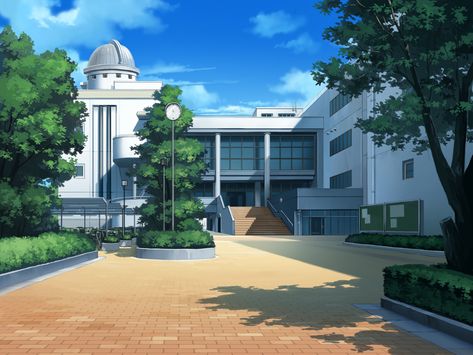 School Anime Scenery Background Wallpaper Anime School Background, School Background Outside, Anime Building, Outside School, Background Outside, Episode Interactive, Anime Landscape, School Anime, Gifted Children