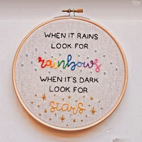 Quotes For Embroidery, Good Vibes Embroidery, Quote Embroidery Patterns, Embroidery Quotes Inspiration, Hand Embroidery Quotes, Writing Embroidery, Positive Embroidery, Embroidered Quotes, Embroidery Words