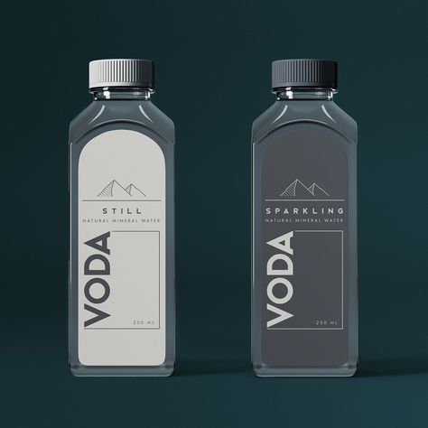 Label Water Bottle, Beverage Bottle Design, Mineral Water Aesthetic, Water Brand Logo, Mineral Water Packaging Design, Bottled Water Logo, Mineral Water Packaging, Water Packaging Design, Water Graphic Design