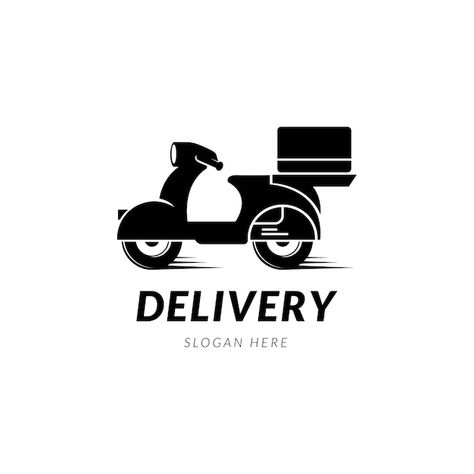 Delivery Logo, Premium Vector, Graphic Resources, A Man