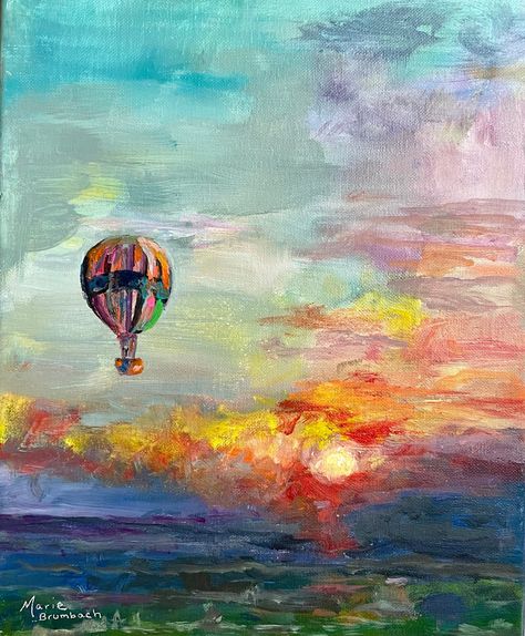 Painting Of Hot Air Balloon, Mosaic Acrylic Painting, Hot Air Balloon Acrylic Painting, Canvas Painting Ideas Quotes, Painting Ideas On Canvas Quotes, Shadow Practice, Painting Hot Air Balloon, Hot Air Balloon Painting, Air Balloon Painting