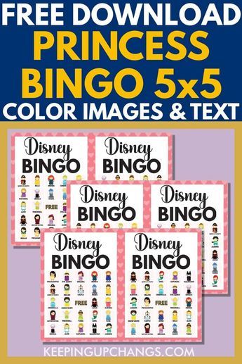 Princess Bingo Printable Free, Disney Princess Bingo Printable Free, Disney Theme Party Games, Free Disney Princess Printables, Disney Party Games For Adults, Disney Bingo Printable Free, Disney Sleepover, Disney Bingo, Disney Princess Party Games