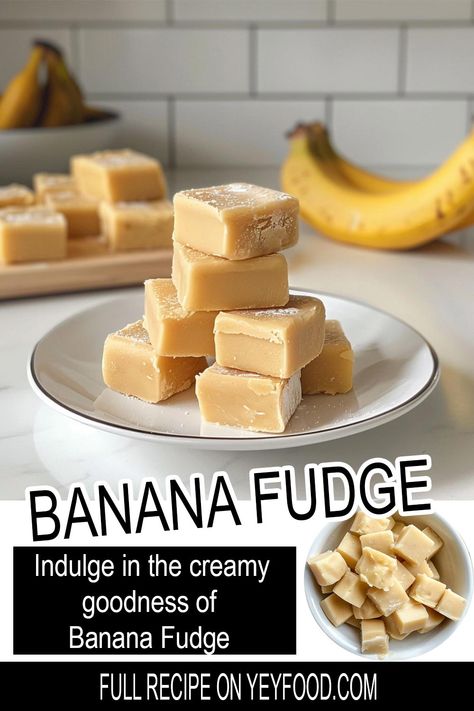 Yeyfood.com: Recipes, cooking tips, and kitchen hacks for home cooks of all levels Fruit Fudge Recipes, Banana Dinner Recipes, Banana Fudge Recipes, Christmas Banana, Granny Pad, Banana Fudge, Penuche Fudge, Cinnamon Bread Easy, Hacks For Home