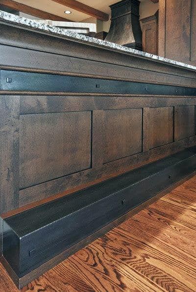 Kitchen Island Foot Rest, Bar Front Ideas, Bar Foot Rail, Basement Bar Ideas, Bar Rail, Bar Plans, Basement Bar Designs, Diy Home Bar, Rustic Cabinets