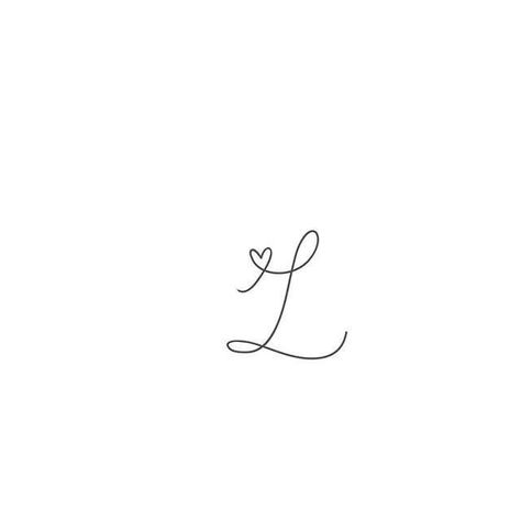 J And L Initials, L With A Heart Tattoo, L With Heart Tattoo, Initial Z Tattoo, Cursive L Tattoo With Heart, Tiny L Tattoo, Letter L Tattoo Small, Letter I Tattoo Initials, L And R Tattoo On Hand