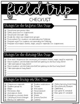 Field Trip Checklist #Teach #Teaching #ClassroomManagement Field Trip Checklist, Trip Necessities, Trip Checklist, Packing List Template, Teacher Checklist, School Field Trip, Travel Checklist, Packing List For Travel, Full Look