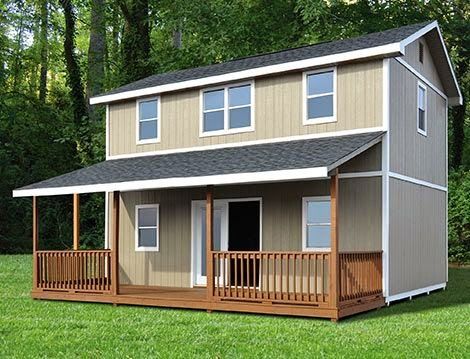 Enlightenment: Two story Tiny House Shell! Home Depot Tiny House, Two Story Tiny House, Home Depot Shed, Wohne Im Tiny House, Tuff Shed, Shed Home, Shed To Tiny House, A Small House, House Shed