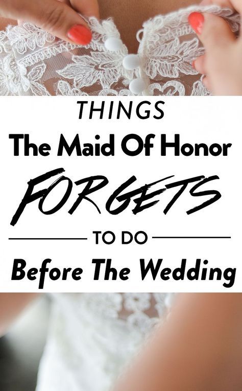 Night Before The Wedding, Wedding Hacks, Checklist Wedding, The Maid, Before The Wedding, Wedding Checklist, Maid Of Honor, The Bride, Wedding Dress