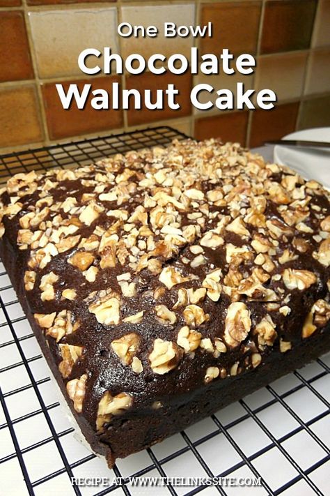 Chocolate Walnut Loaf Cake, Easy Walnut Cake, Walnut Chocolate Cake, Walnut Cake Recipe Easy, Quick And Easy Cake Recipes, Chocolate Nut Cake, Chocolate Walnut Cake Recipe, Chocolate Walnut Cake, Nuts Cake