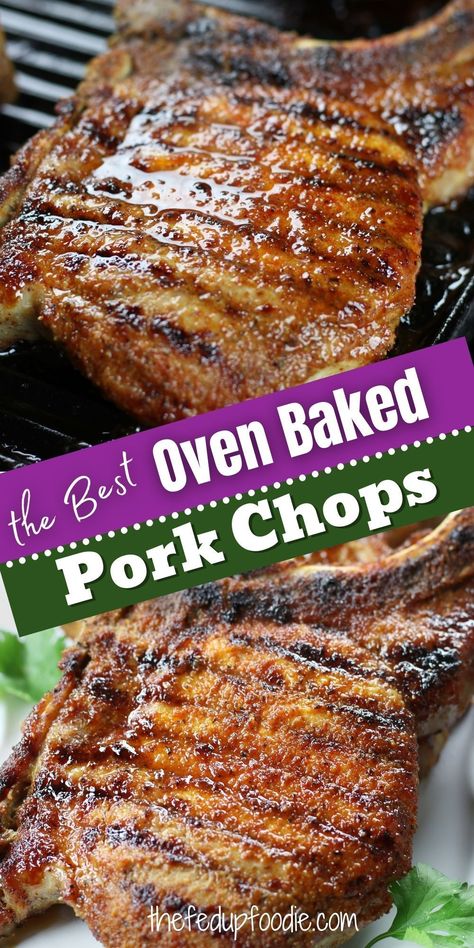 Juicy, tender and delicious pork chops in the oven. Very easy to make dinner idea. #PorkChopRecipes #PorkChops #PorkRecipes #PorkChopInTheOven #DinnerIdeasWithPorkChops #SimplePorkChopsRecipes #EasyPorkChopRecipesInOven Oven Pork Chop Recipes, Pork Chop Sauce, Baked Boneless Pork Chops, Pork Steak Recipe, Baked Pork Chops Oven, Easy Pork Chops, Pork Chop Recipes Baked, Easy Pork Chop Recipes, Pork Chop Dinner