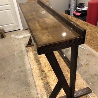 Behind Sofa Bar Table Diy, Couch Bar Table Behind The, Diy Couch Bar Table, Diy Sofa Table With Seating, Behind The Couch Bar Table Diy, Sofa Bar Table Behind Couch Diy Plans, Basement Bar Table Behind Couch, Bar Top Behind Couch, Bar Behind Couch Basements