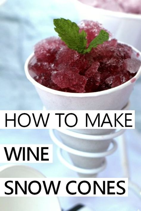 how to make easy wine snow cones for adult summer parties #wine Shaved Ice Recipe, Snow Cones Recipes, Tailgate Treats, Breakfast Casserole With Bread, How To Make Wine, Snow Cone Syrup, Ice Wine, Snow Cone, Bread Appetizers