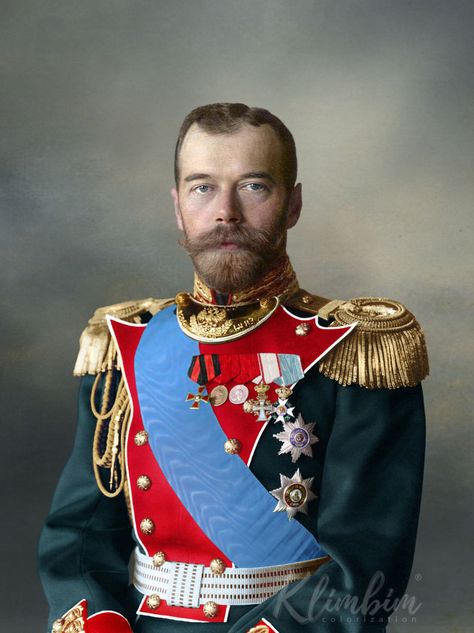 Tsar Nicholas II of Russia - Color by Klimbim Nicolas Ii, Paddy Kelly, House Of Romanov, Alexandra Feodorovna, Foto Langka, Romanov Dynasty, Tsar Nicholas Ii, Russian Flag, Russian Culture