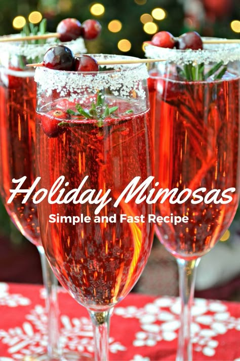 Last Minute Holiday Party Tips + Holiday Mimosa Recipe - Jessi Living Lovely Holiday Mimosa, Cranberry Mimosas, Cranberry Mimosa, Festive Holiday Drinks, Christmas Drinks Alcohol Recipes, Christmas Drinks Alcohol, Mimosa Recipe, Christmas Punch, Drinks Alcohol