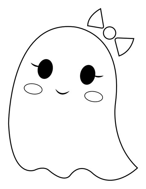 Printable Female Ghost Coloring Page Ghost Coloring Pages, Ghost Coloring, Female Ghost, Easy Halloween Drawings, Halloween Felt Crafts, Halloween Activities Preschool, Moldes Halloween, Ghost Drawing, Fall Drawings