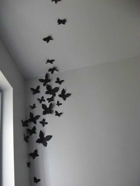 Butterfly Room Decor, Diy Wall Decor For Bedroom, Butterfly Room, Easy Room Decor, Diy Room Decor For Teens, Easy Diy Room Decor, Cute Diy Room Decor, Indie Room Decor, Pinterest Room Decor