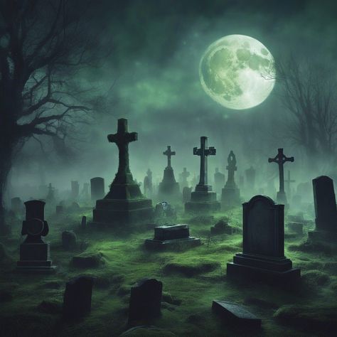 Fantasy Graveyard, Halloween Screensavers, Gothic Graveyard, Graveyard Tattoo, Haunted Graveyard, Happy Halloween Pictures, Halloween Photography, Halloween Graphics, The Book Thief