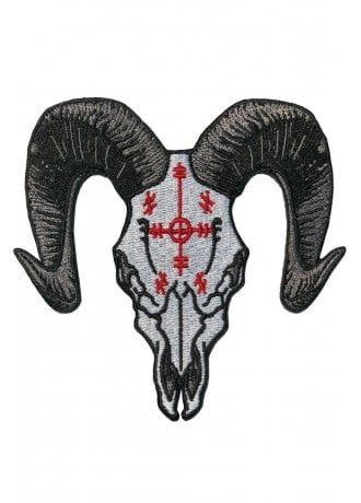 Shirt Patches, Kreepsville 666, Goat Skull, Ram Skull, Skull Patch, Punk Patches, Spooky Gifts, Diy Jacket, Military Patch