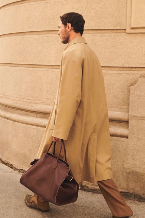 The Row MytheresaMen The Row Menswear, The Row Men, The Row Aesthetic, The Row Bag, Menswear Fashion, Menswear Collection, Bag Design, Airport Style, Retail Design