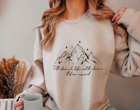 Acotar Night Court, City Of Starlight, Merch Hoodie, Night Court, Round Neck Sweatshirts, Bookish Gifts, Selling Clothes, Pullover Designs, Book Lovers Gifts