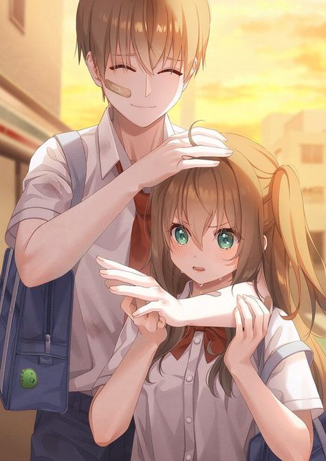 Anime Couple Wallpaper Cute Brother And Sister Anime, Brother And Sister Anime, Romantic Comedy Anime, Disney Princess Artwork, Wallpaper For Mobile, Sisters Art, Hd Anime, Hd Anime Wallpapers