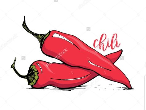 Chilli Drawing, Pepper Sketch, Chilli Tattoo, Faux Stone Walls, Motorcycle Paint Jobs, Decoupage Printables, Chilli Peppers, Drawing Pictures, Organic Art