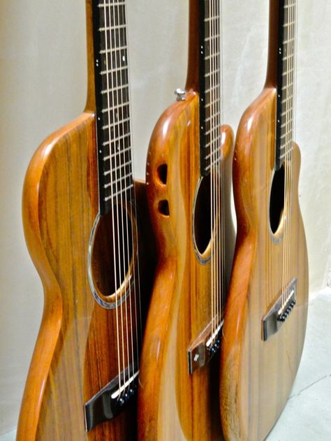 Koa Guitars Funky Guitars, Esp Guitars, Guitar Ideas, Ukulele Lesson, Guitar Pics, Unique Guitars, Stringed Instruments, Bass Music, Box Guitar