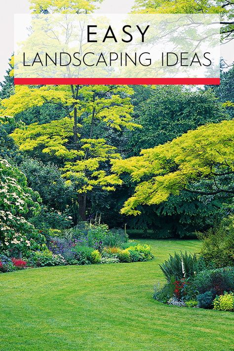 Large Yard Landscaping, Acreage Landscaping, Large Backyard Landscaping, Creative Garden Decor, Modern Backyard Landscaping, Minimalist Garden, Cottage Garden Design, Easy Landscaping, Landscaping With Large Rocks