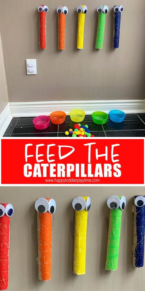 Colour Sorting Activities, Sorting Activities For Toddlers, Pom Pom Drop, Color Sorting Activities, Aktiviti Kanak-kanak, Easy Toddler Activities, Baby Play Activities, Toddler Classroom, Toddler Sensory