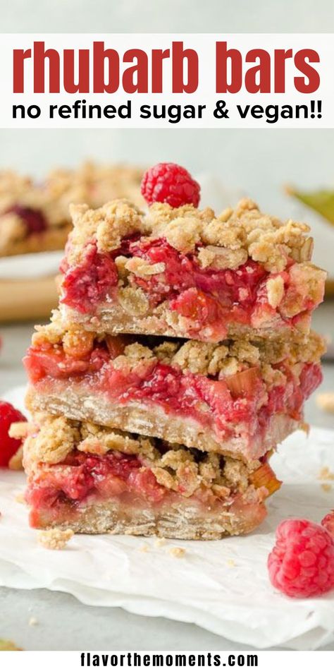 Vegan Strawberry Rhubarb Crisp, Vegan Rhubarb Recipe, Vegan Rhubarb Pie, Vegan Strawberry Rhubarb Pie, Gf Rhubarb Crisp, Gluten And Dairy Free Rhubarb Recipes, Sugar Free Rhubarb Crisp, Healthy Rhubarb Crumble, Rhubarb And Raspberry Recipes