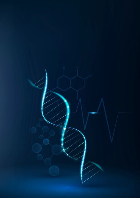 DNA biotechnology science background in blue futuristic style with blank space | free image by rawpixel.com / Wit Biology Background Design, Dna Aesthetic, Dna Background, Dna Biology, Biology Genetics, Blue Futuristic, Recombinant Dna, Dna Structure, Gradient Image