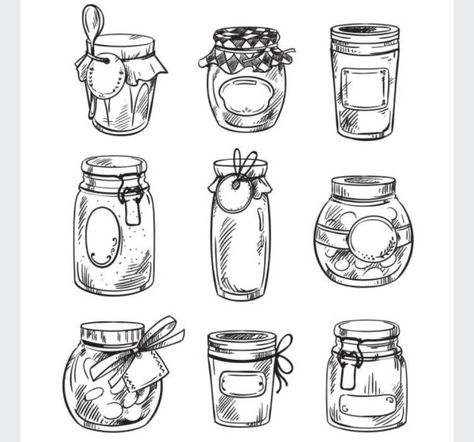 Glassware Drawing, Jar Tattoo, Wooden Arrow Sign, Key Drawings, Cookie Vector, Plant Sketches, Cow Tattoo, Bookish Tattoos, Globe Vector