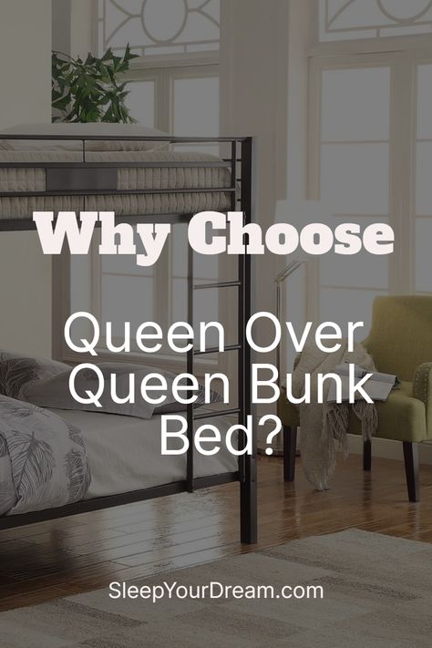 Experience the luxury and functionality of a Queen Over Queen Bunk Bed. Elevate your space while ensuring comfort for adults. Learn more now! Queen Bunk Bed Ideas, Queen Over Queen Bunk Beds, Beds Aesthetic, Queen Bunk Bed, Queen Size Bunk Beds, Adult Bunk Beds, Queen Bunk Beds, Beds For Small Rooms, Bottom Bunk