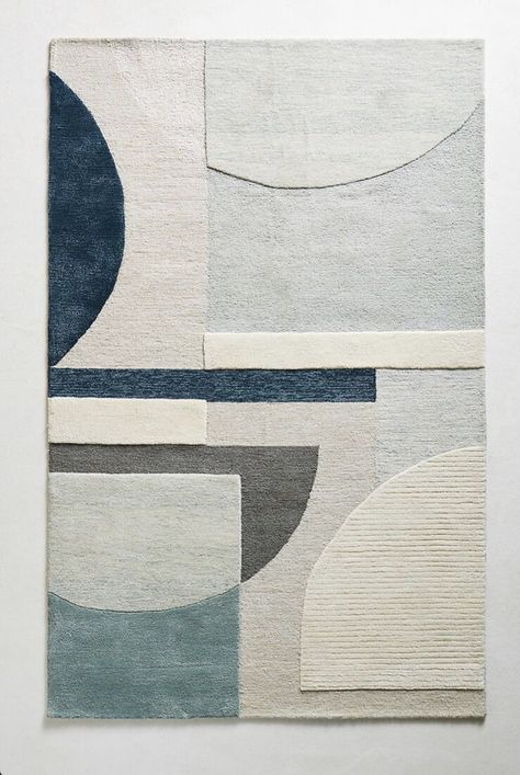 Color block rugs have a much more abstract modern flair to them. These would be great in a kids play room where colors and shapes can spark some interest. Teal Carpet, Rugs To Make, Terrazzo Floors, Neutral Furniture, Fun With Kids, Rugs Modern, Carpet Styles, Carpet Rugs, Fantastic Furniture