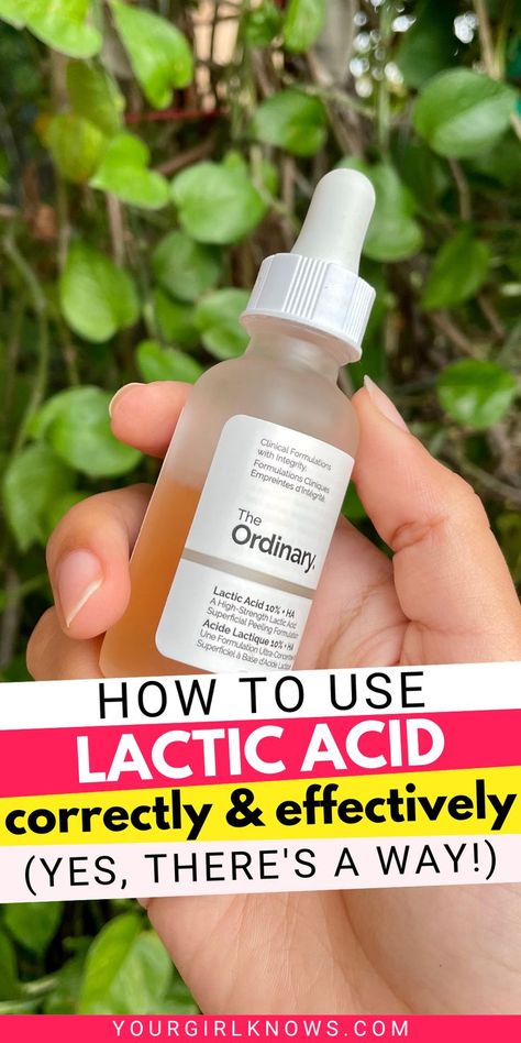 Wanna Say Goodbye To Dull, Lackluster Skin? Let’s Resort To This Gem & Figure Out How To Use Lactic Acid Serum The Way It Gives True Results! The Ordinary Lactic Acid 10% + Ha, Lactic Acid Vs Glycolic Acid, Lactic Acid Skincare Routine, Glycolic Acid Before And After, Lactic Acid The Ordinary, Lactic Acid Benefits, Lactic Acid Skincare, The Ordinary Lactic Acid, Face Serums