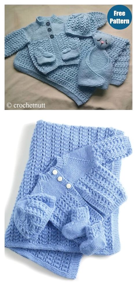 Baby Layette Set Free Knitting Pattern #freeknittingpattern #knittingpattern #babysetfreepattern #Knitting #Knittingpatterns #knittingpatternsfree #knittingpatternsfobeginners #Knittingideas #knittingclothes #knittingprojects #knittingpatternsfree #babyknittingpatterns Baby Knitting Patterns Free Newborn, Free Baby Sweater Knitting Patterns, Baby Boy Knitting Patterns Free, Layette Pattern, Easy Baby Knitting Patterns, Baby Hat Knitting Patterns Free, Knit Baby Blanket Pattern Free, Boys Knitting Patterns Free, Baby Layette Set