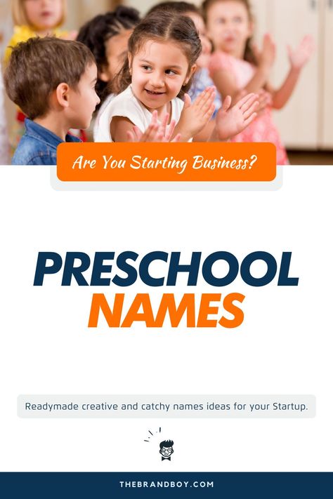 You’ve made the big decision to start your own preschool. Starting a Preschool can be most lucrative business for teacher type vision.Preschools provide an introduction to schooling for children between the ages of 2.5 and 5 years old. #SmallBusinessNames #BusinessNamesIdeas #NamesIdeas #BusinessNames #PreschoolNames Pre Primary School Name Ideas, Preschool Names Ideas, School Names Ideas, School Names, Pre Primary School, Preschool Names, Next Brand, Catchy Names, Name Suggestions