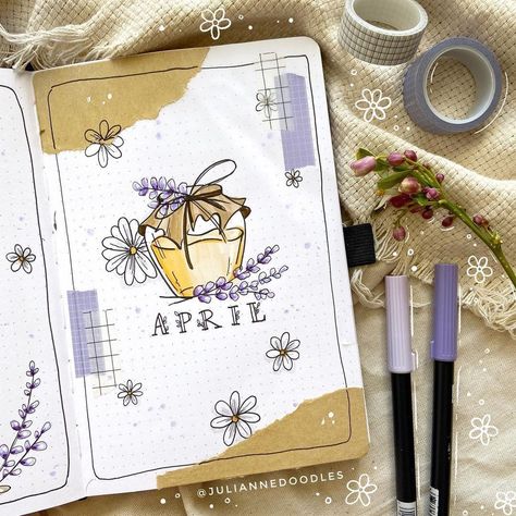 #bulletjournalcommunity hashtag on Instagram • Photos and Videos April Bujo Cover, April Bujo, Honey And Lavender, Bujo Cover, April Bullet Journal, Bullet Journal Month, Bullet Journal Cover Ideas, Bullet Journal Paper, Bulletin Journal Ideas