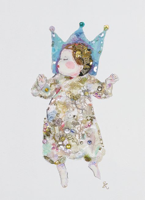 Book Cover | Yoko Hasegawa | Tokyo Illustrators Society Yoko Hasegawa, Painting Room Decor, Embroidery Illustration, Glitter Painting, Painting Room, Embroidered Portrait, Japon Illustration, Fashion Art Illustration, Abstract Line Art