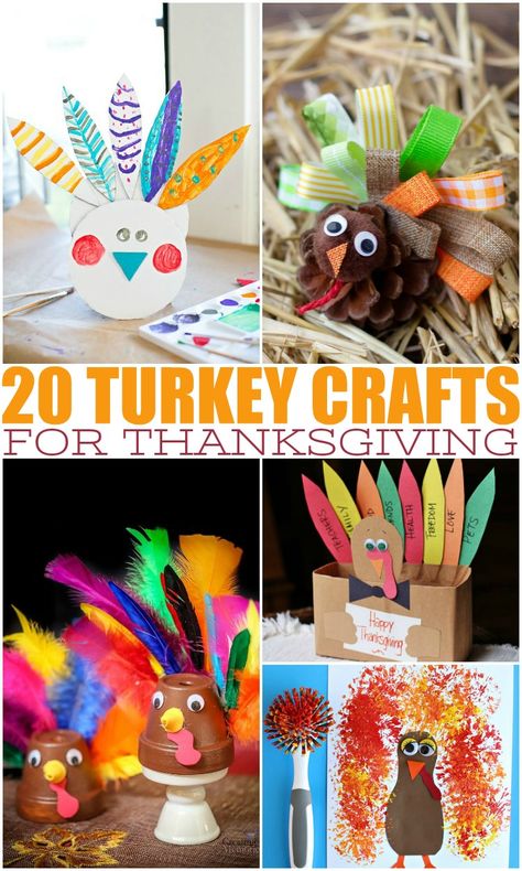 These easy turkey crafts for Thanksgiving make the perfect fall activities to do with your kids, or a fun activity to do on Thanksgiving with the entire family. #fallideas #thanksgivingideas #turkeycrafts #craftideas #kidideas #thanksgiving #turkeyactivities #Fallactivities Thanksgiving Turkey Crafts, Turkey Crafts For Kids, November Preschool, Easy Thanksgiving Turkey, Diy Thanksgiving Crafts, Thanksgiving Turkey Craft, Easy Thanksgiving Crafts, Kids Thanksgiving, Thanksgiving Activities For Kids