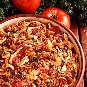 Cabbage Goulash Recipe -Cabbage is a very Southern dish. People who don't even like cabbage <I>love</I> this recipe. This goulash is good served with French bread or hard rolls, and I usually make a pot of pinto beans to go along with it. Cabbage Goulash, Hard Rolls, Goulash Recipe, Goulash Recipes, Cabbage Recipes, Goulash, Pinto Beans, French Bread, Beef Dishes