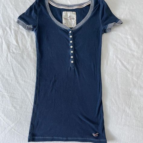 vintage y2k navy blue Hollister babydoll top🦋 best... - Depop Fall Layering, Fall Layers, Babydoll Top, Hollister Tops, Gilmore Girls, Vintage Y2k, Hollister, Baby Dolls, Vision Board