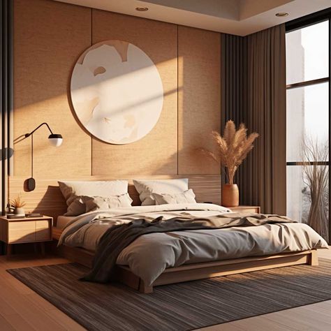 How to Design a Zen Retreat in Your Japandi Small Bedroom • 333+ Images • [ArtFacade] Japandi Apartment Bedroom, Dark Japandi Bedroom, Japandi Small Bedroom, Bedroom No Headboard, Japandi Bed, Japandi Room, Japan Bedroom, Japandi Style Bedroom, Zen Retreat