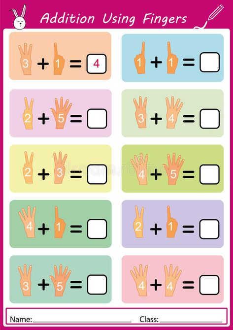 Finger Addition Worksheet, Tuition Poster, Kindergarten Math Printables, Math Division Worksheets, Counting Worksheets For Kindergarten, Kumon Math, Number Worksheets Kindergarten, Abacus Math, Addition Worksheet