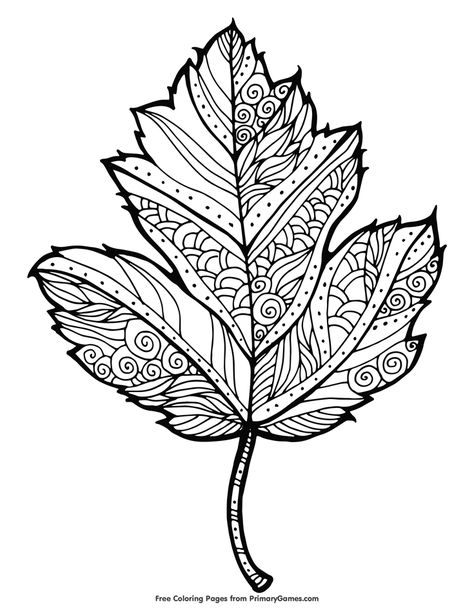 Free printable Fall coloring pages for use in your classroom or home from PrimaryGames. Karpet Perca, Leaf Pictures, Leaves Coloring, Fall Leaves Coloring Pages, Printable Leaves, Leaf Coloring Page, Autumn Leaf Color, Fall Coloring, Fall Coloring Pages