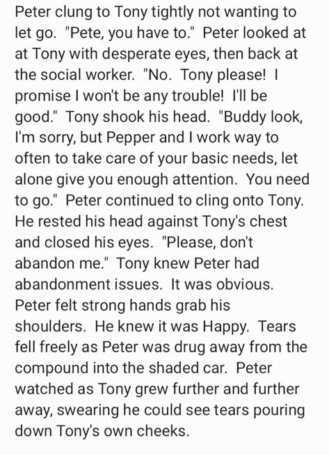 Just a troupe idea for possibly an Irondad Spiderson fanfiction Irondad And Spiderson Fanart Cute, Irondad And Spiderson Fanart Sick, Irondad And Spiderson Incorrect Quotes, Irondad And Spiderson Headcanons, Irondad And Spiderson Fanart, Irondad And Spiderson, Marvel Headcannons, Mcu Art, Irondad Spiderson